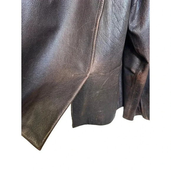 FIRST GENUINE LEATHER MEN’S JACKET SIZE XL Brown - Picture 7 of 14